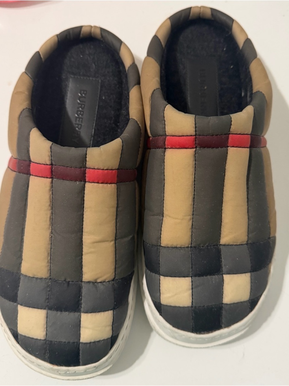 Burberry Women’s Quilted Slip-On Sneakers